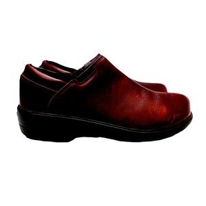 Crocs Womens Shoes Size 9 Reddish Brown Clog Distressed Crocs Lock Tread No Slip